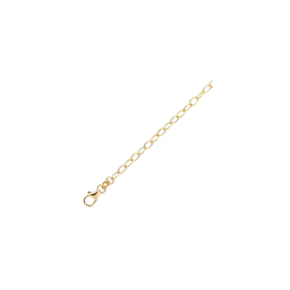 Verlängerungskette 333 Gold Gelbgold 7 cm Karabiner Kettenverlängerung