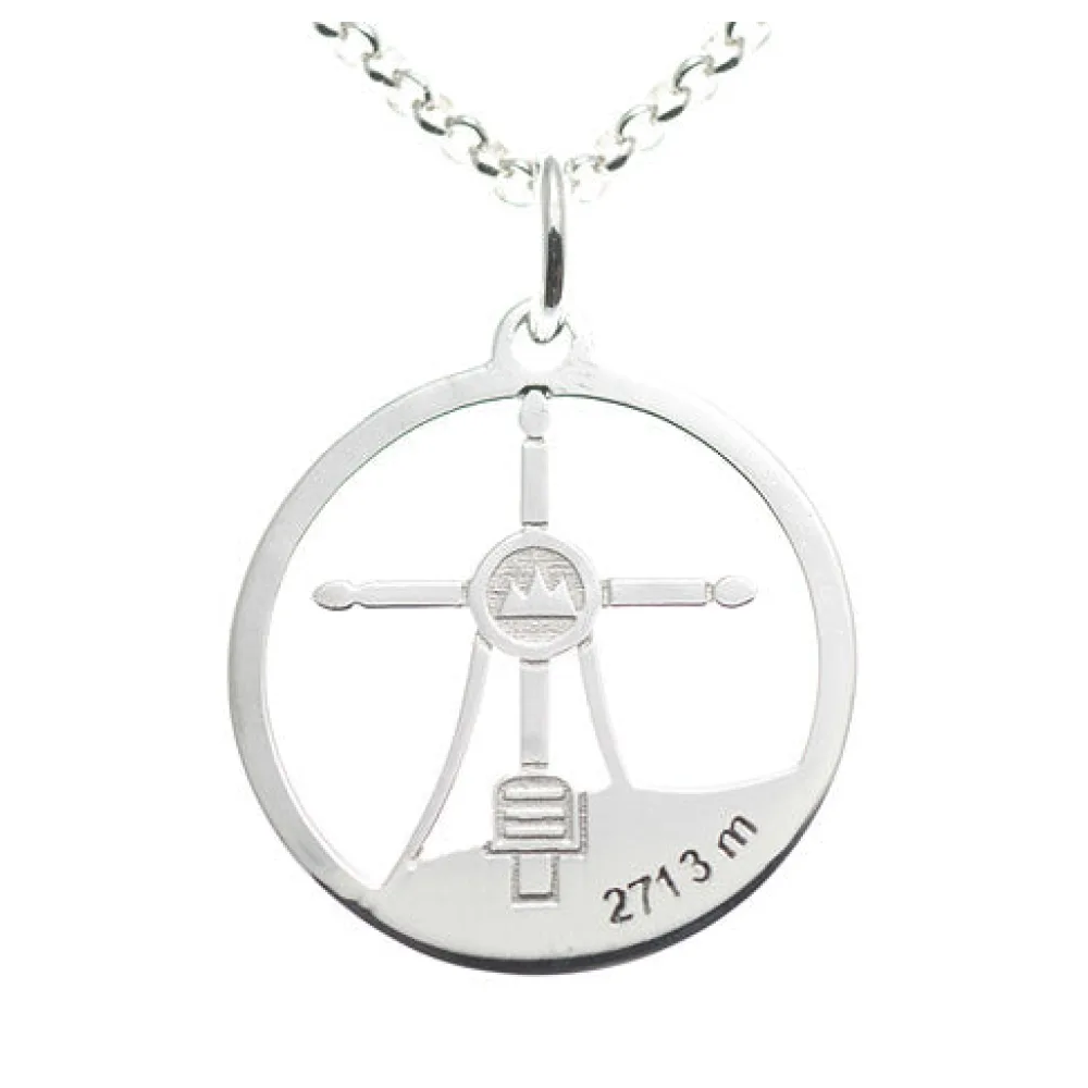 Anhänger Watzmann Mittelspitze 925 Silber mit Kette 45 cm