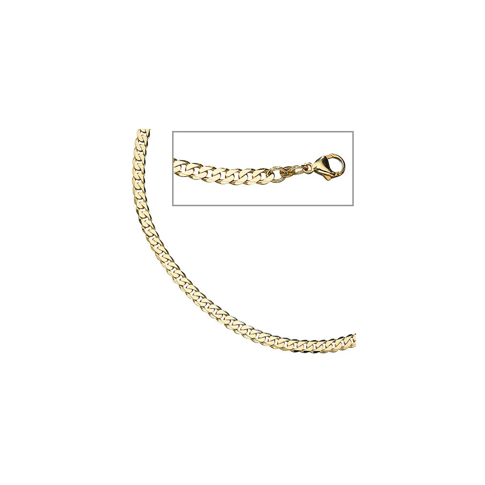 Panzerarmband 333 Gelbgold 19 cm Gold Armband Goldarmband Karabiner