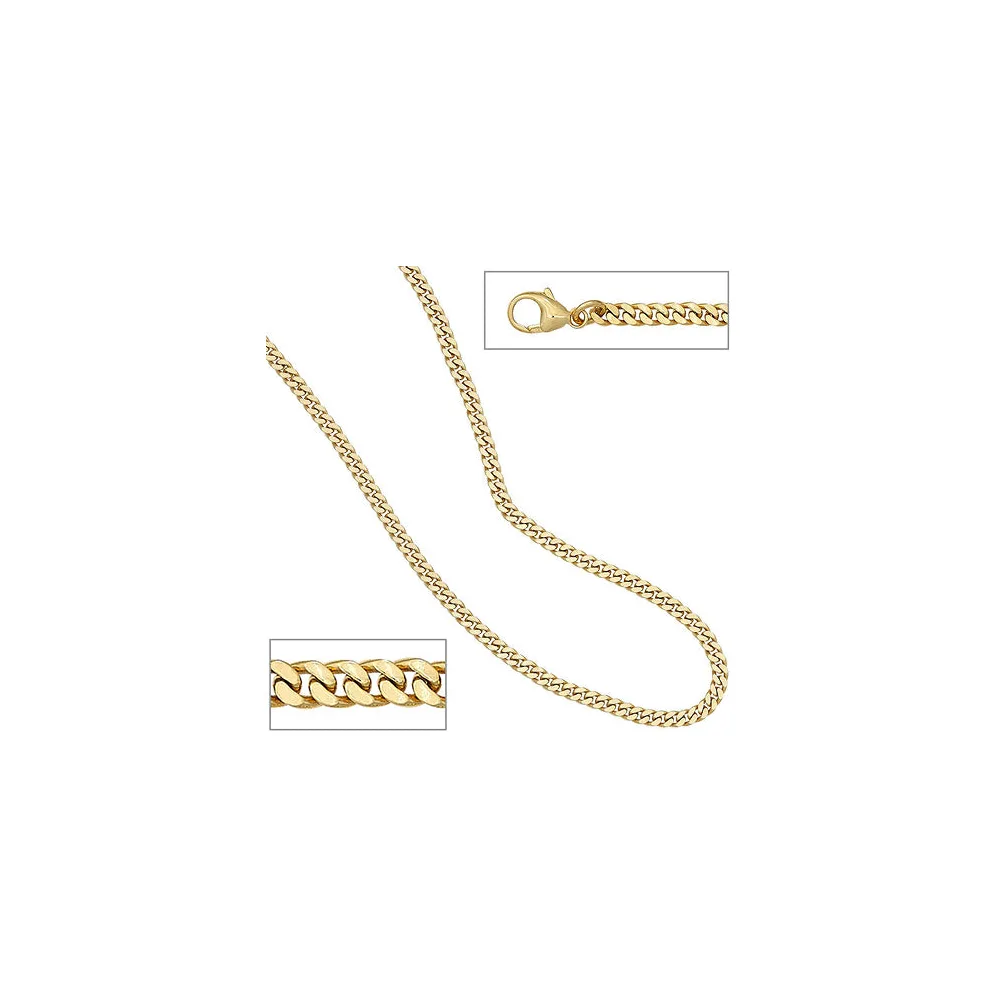 Panzerarmband 333 Gelbgold massiv 21 cm Gold Armband Goldarmband Karabiner