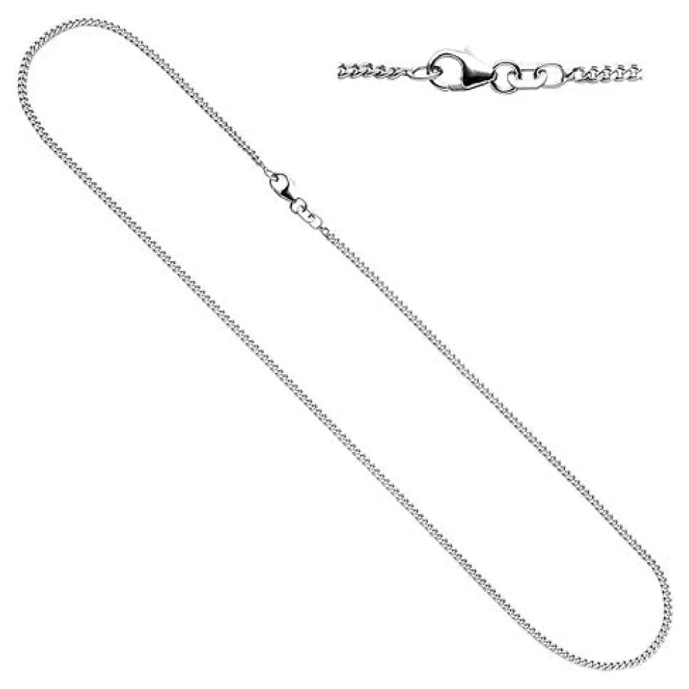 Panzerkette 925 Silber 1 7 mm 36 cm Halskette Kette Silberkette Karabiner