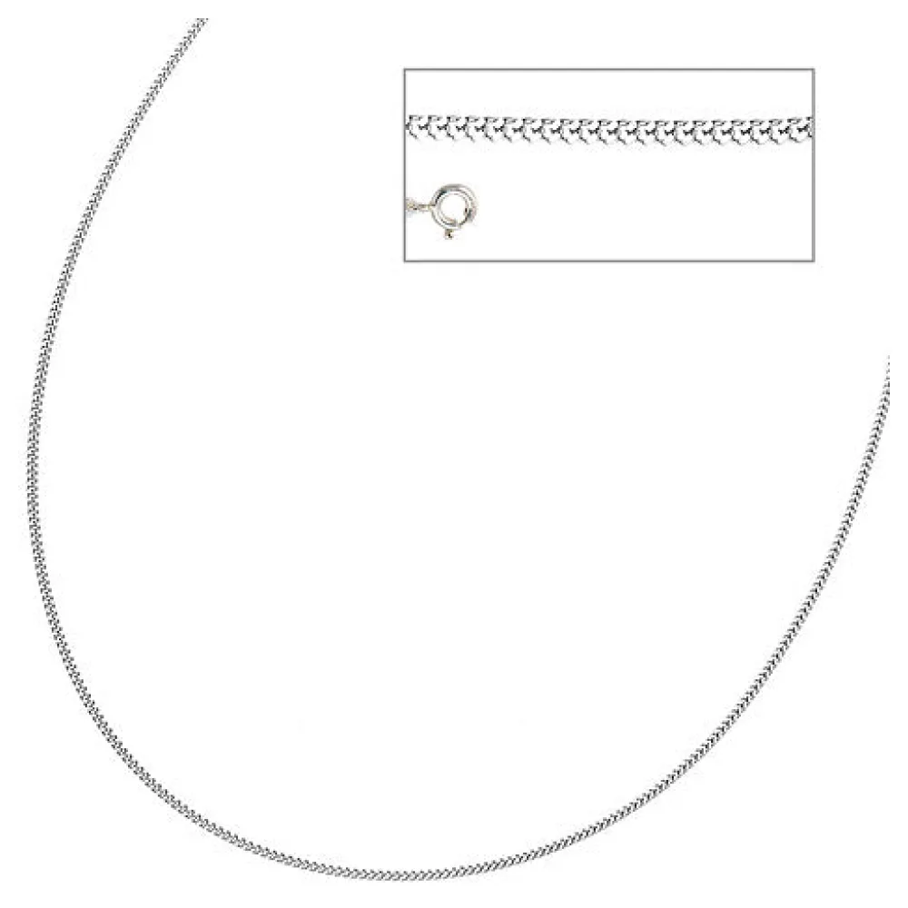 Panzerkette 925 Sterling Silber 1 7 mm 36 cm Halskette Kette Silberkette