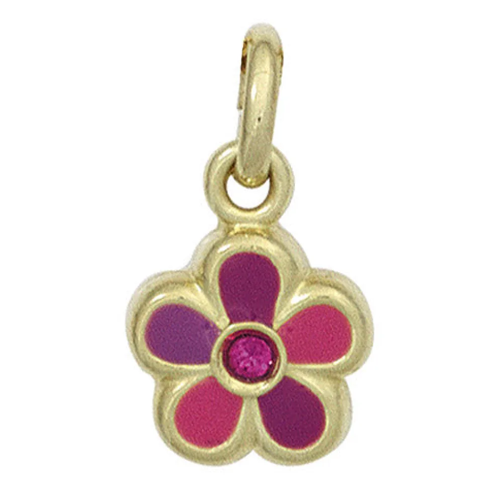 Kinder Anhänger Blume 333 Gold Gelbgold Kinderanhänger