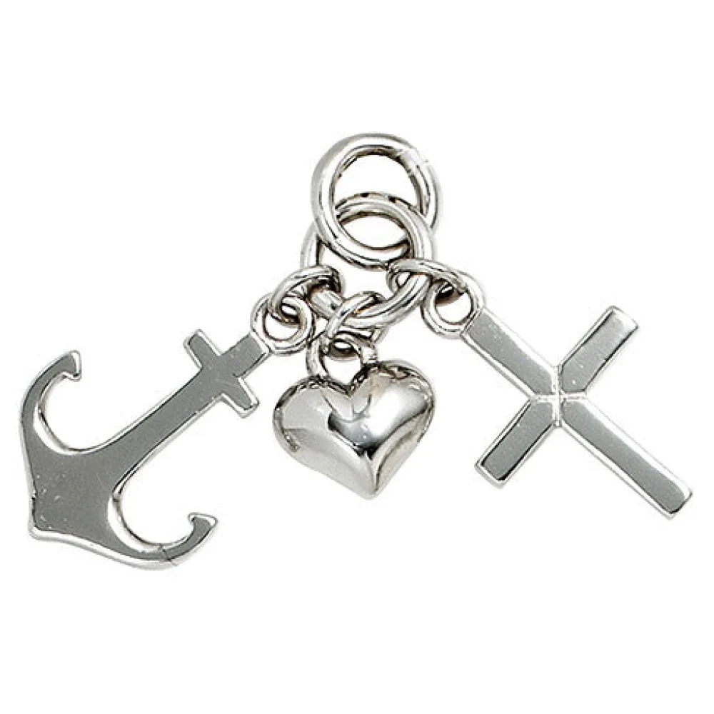 Kinder Anhänger Glaube Liebe Hoffnung 925 Sterling Silber Kinderanhänger