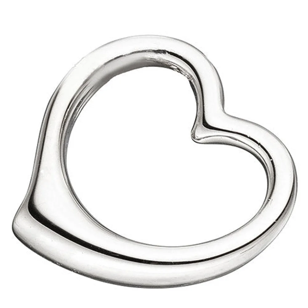 Kinder Anhänger Herz Schwingherz 925 Sterling Silber Herzanhänger Kinderanhänger