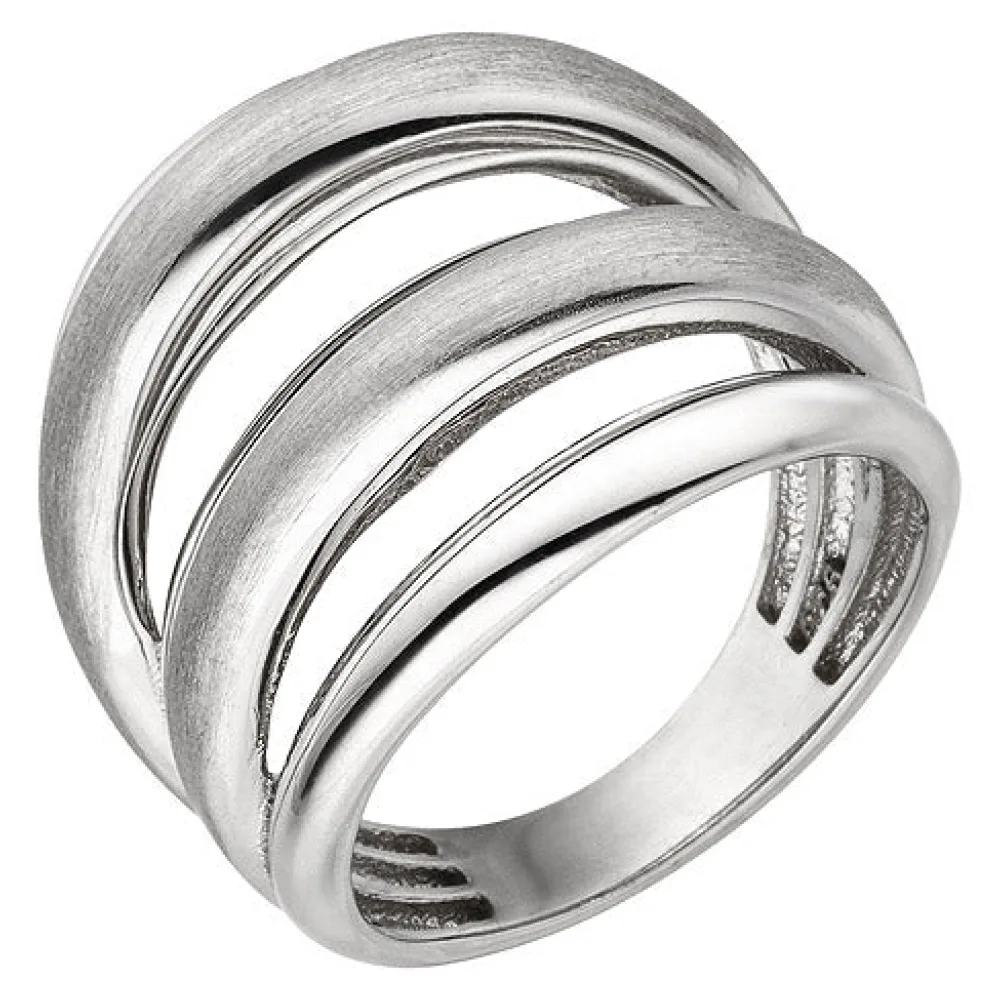 Damen Ring mehrreihig 925 Sterling Silber Silberring-58