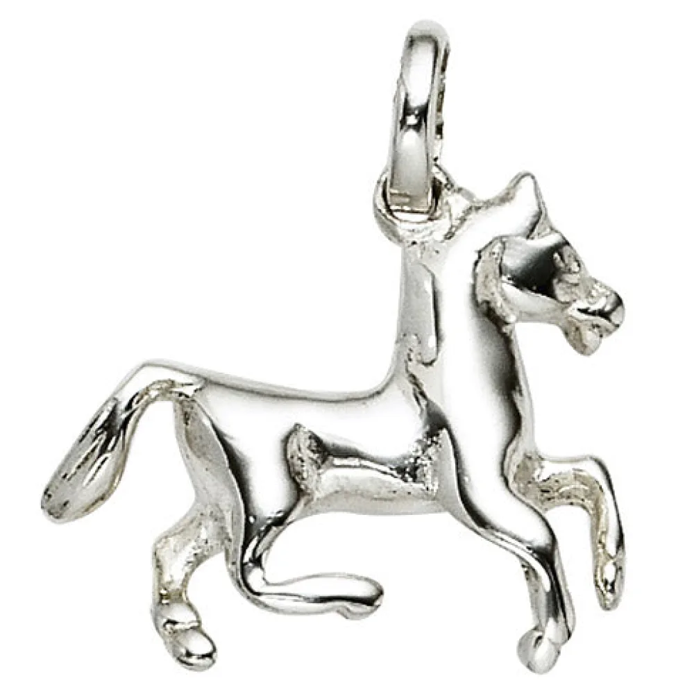 Kinder Anhänger Pferd 925 Sterling Silber Pferdeanhänger Kinderanhänger
