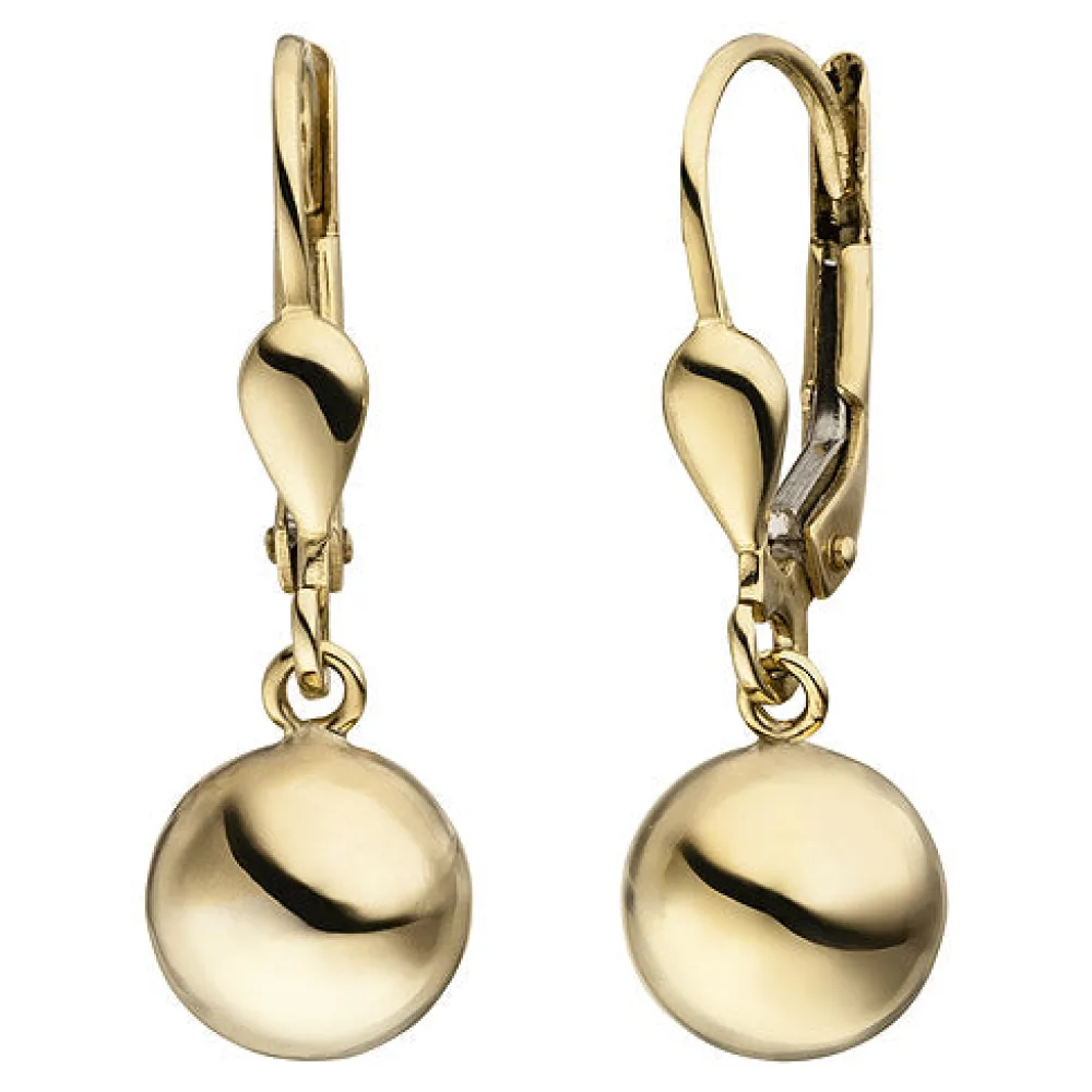 Ohrhänger Kugel 333 Gold Gelbgold Ohrringe Goldohrringe Kugelohrringe