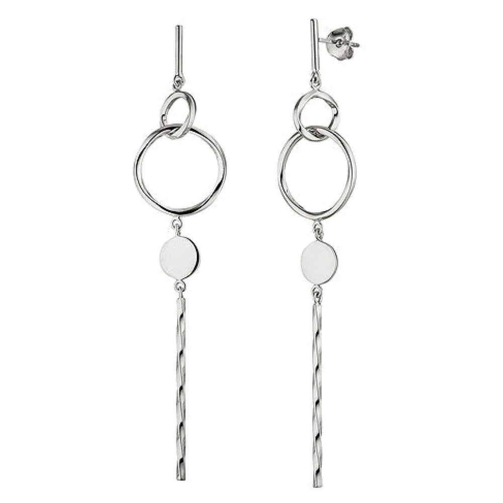 Ohrhänger lang 925 Sterling Silber Ohrringe Ohrstecker Silberohrringe