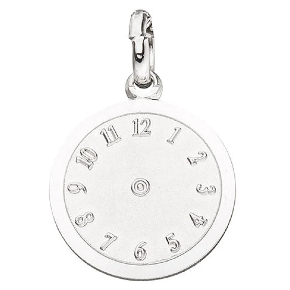 Kinder Anhänger Taufuhr 925 Sterling Silber mattiert Kinderanhänger