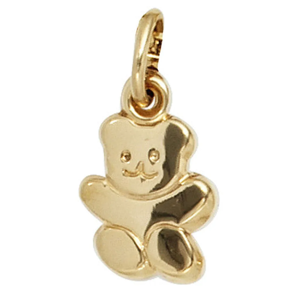 Kinder Anhänger Teddy 333 Gold Gelbgold Kinderanhänger