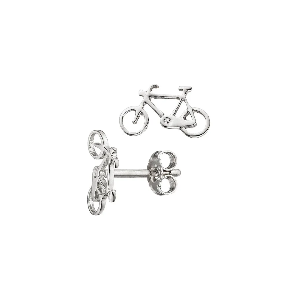 Kinder Ohrstecker Fahrrad Bike 925 Sterling Silber Ohrringe Kinderohrringe