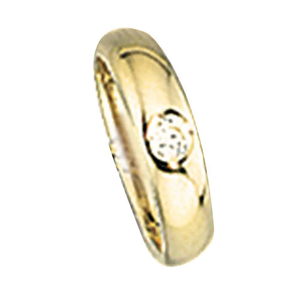 Kinder Taufring 333 Gold Gelbgold 1 Zirkonia Taufanhänger