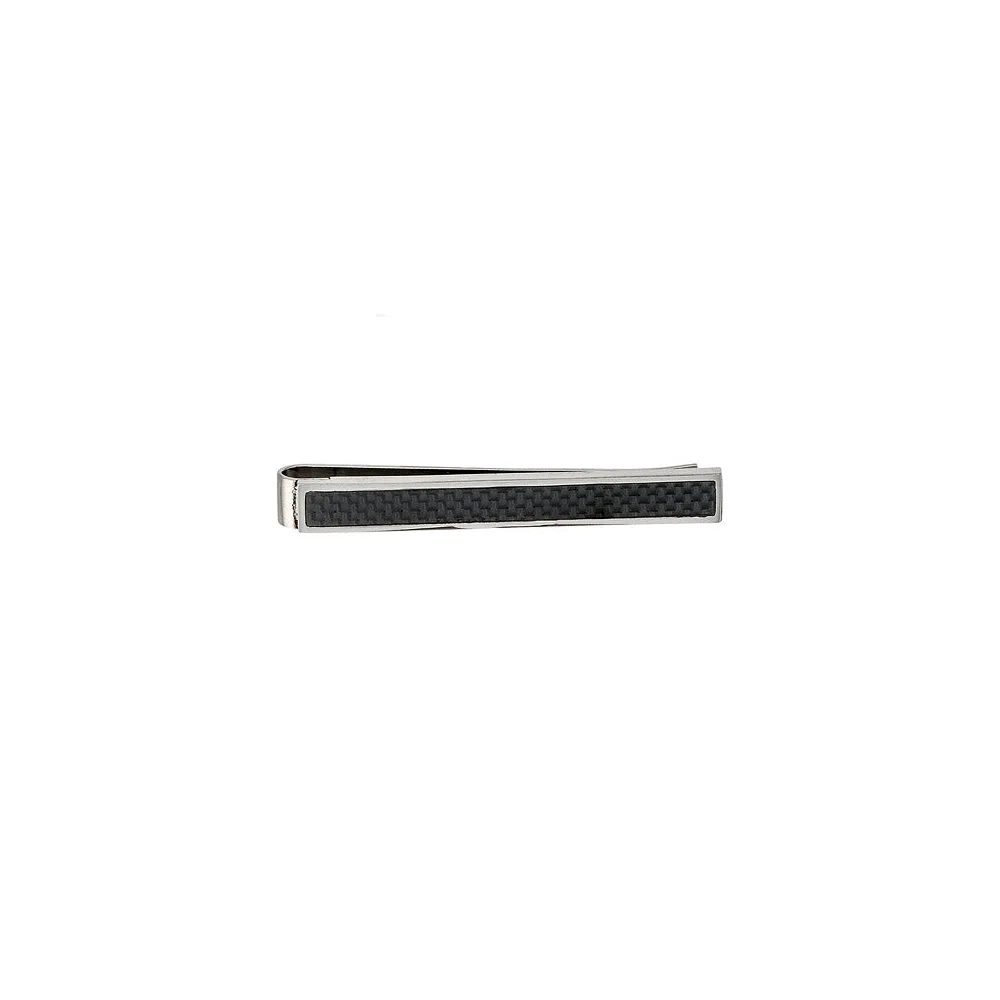 Krawattenschieber Edelstahl Edelstahl mit Carbon