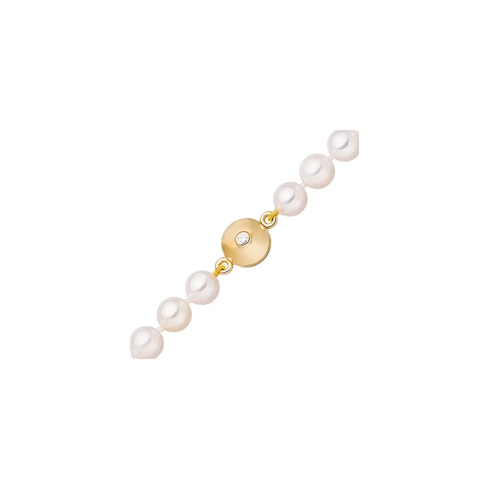 Magnet-Schließe 925 Silber gold vergoldet 2 Zirkonia Verschluss für Perlenketten