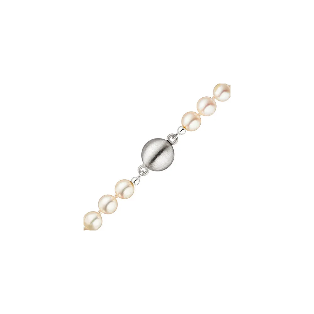 Magnet-Schließe 925 Sterling Silber matt mattiert Verschluss für Perlenketten