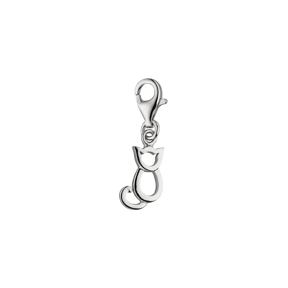 Einhänger Charm Katze 925 Sterling Silber