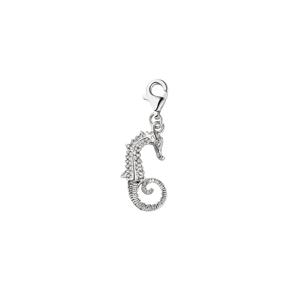Einhänger Charm Seepferdchen 925 Sterling Silber Silbercharm Seepferd
