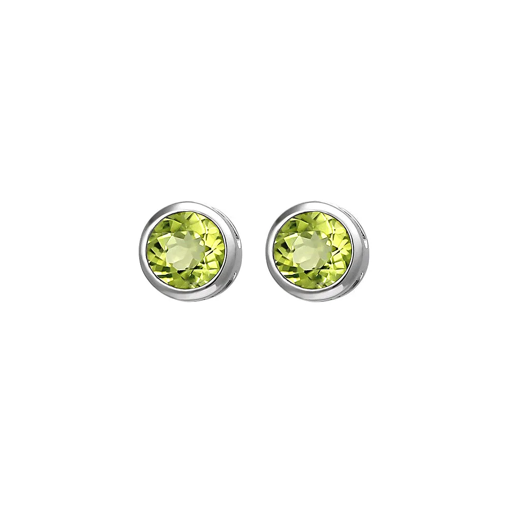 Ohrstecker 925 Sterling Silber 2 Peridote grün Ohrringe