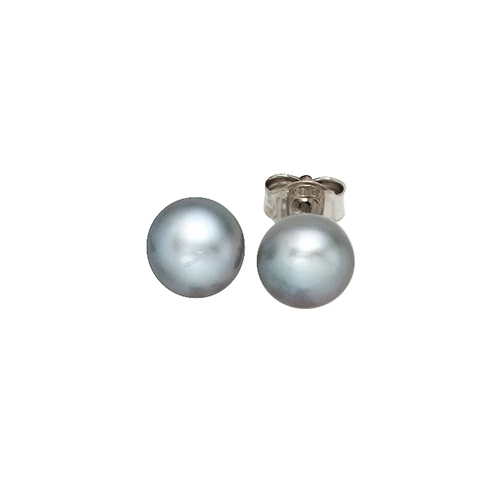 Ohrstecker 925 Sterling Silber 2 Süßwasser Perlen Ohrringe Perlenohrstecker