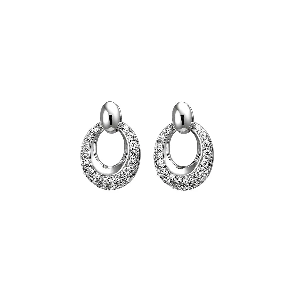 Ohrstecker 925 Sterling Silber 52 Zirkonia Ohrringe Silberohrringe