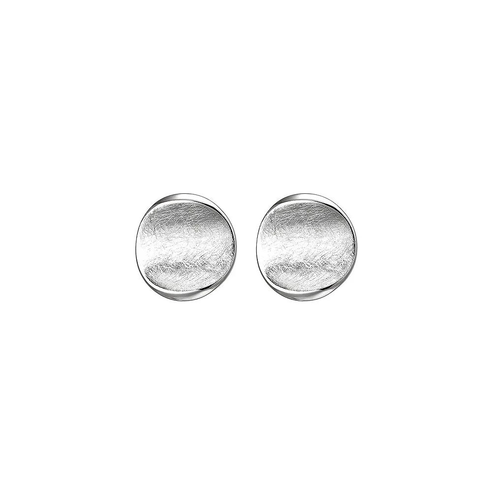 Ohrstecker 925 Sterling Silber eismatt Ohrringe Silberohrringe