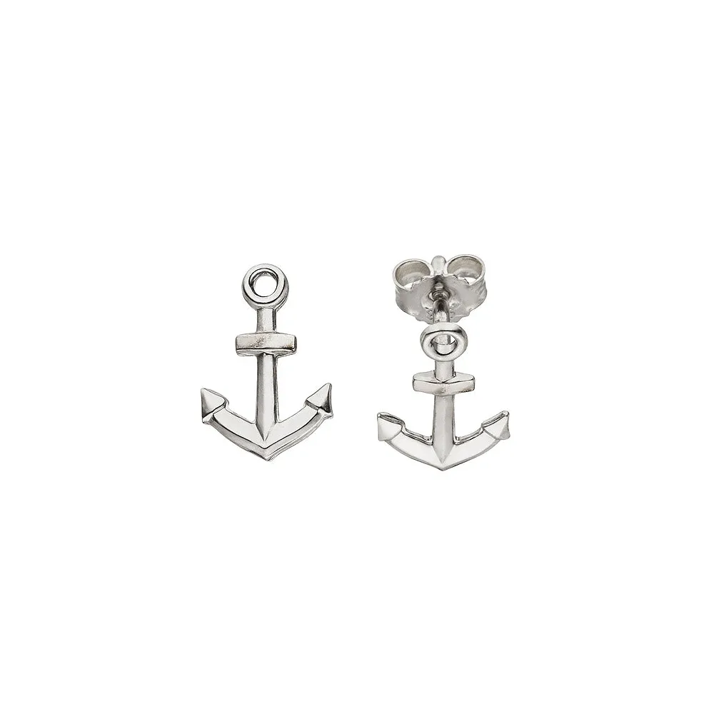 Ohrstecker Anker 925 Sterling Silber Ohrringe Silberohrringe Ankerohrstecker