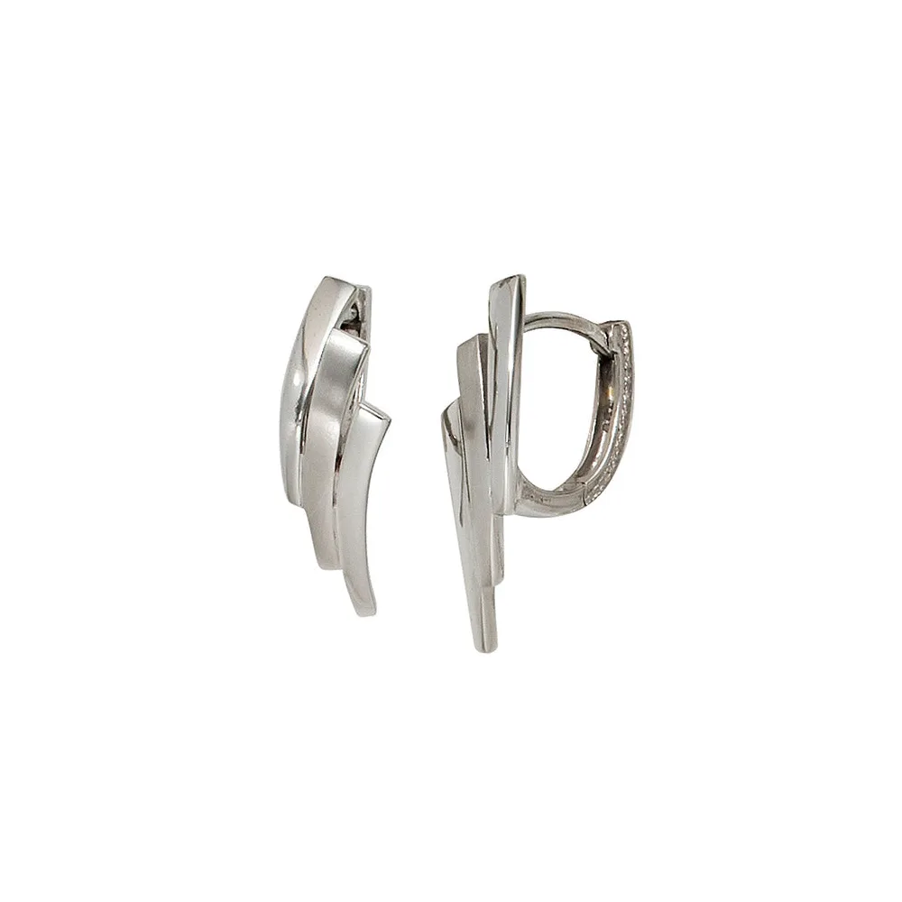 Creolen 925 Sterling Silber mattiert Ohrringe Silberohrringe Silbercreolen