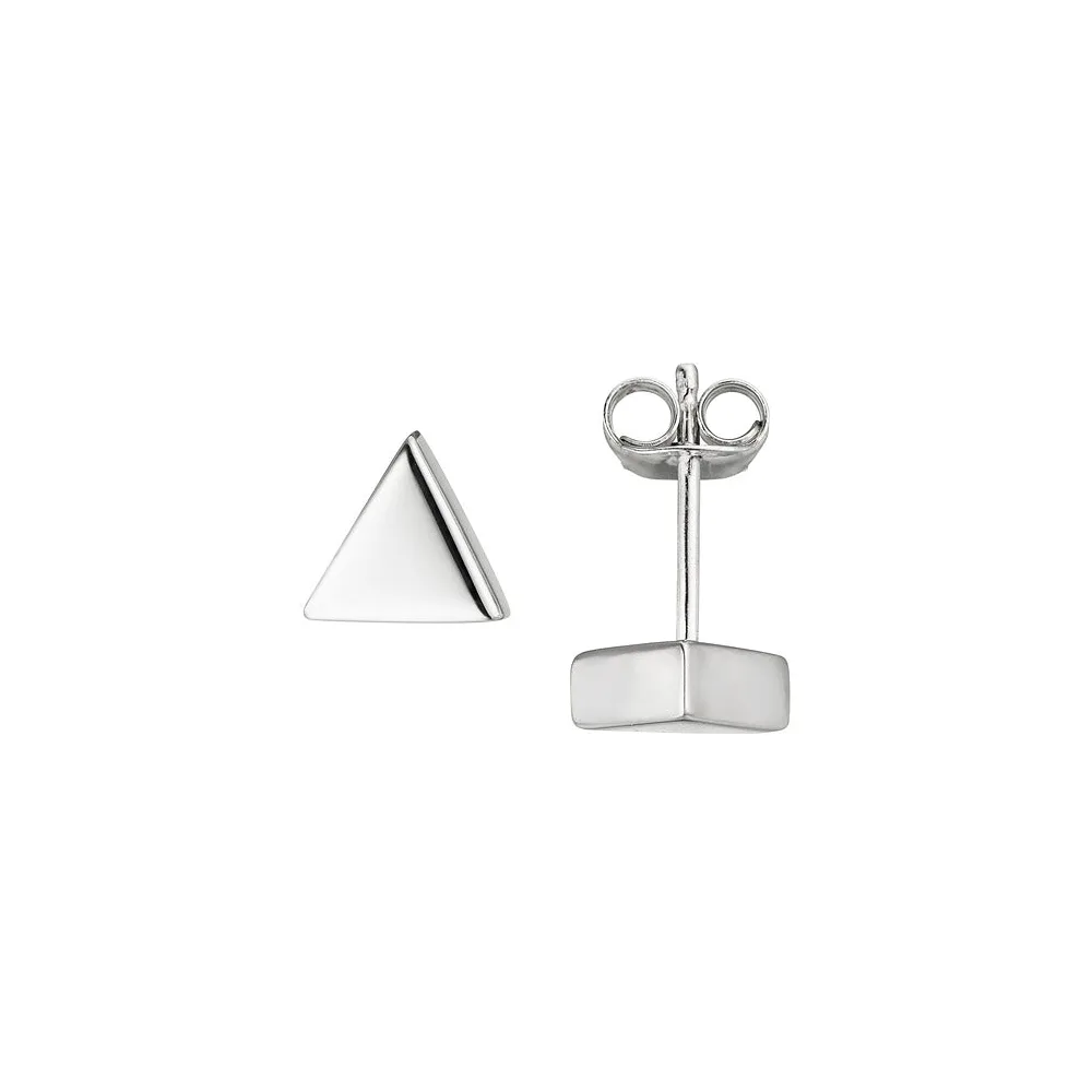 Ohrstecker dreieckig 925 Sterling Silber Ohrringe Silberohrstecker Dreieck
