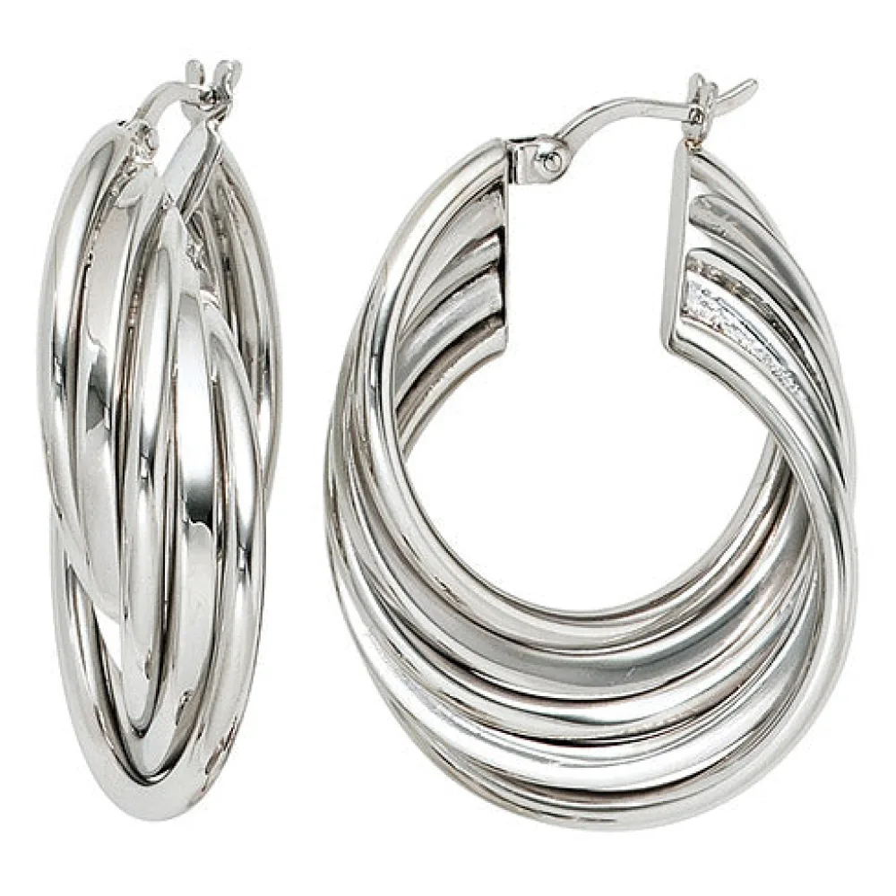 Creolen 925 Sterling Silber Ohrringe Silberohrringe Silbercreolen