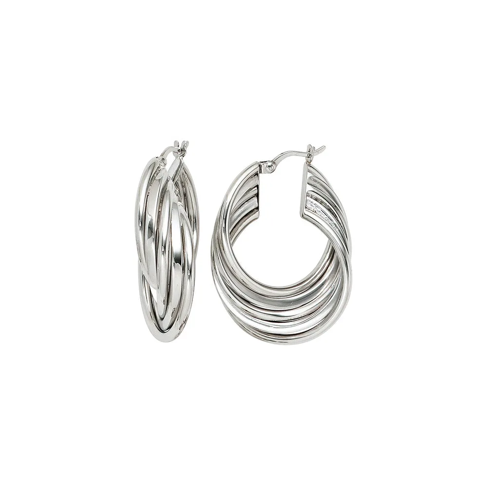 Creolen 925 Sterling Silber Ohrringe Silberohrringe Silbercreolen
