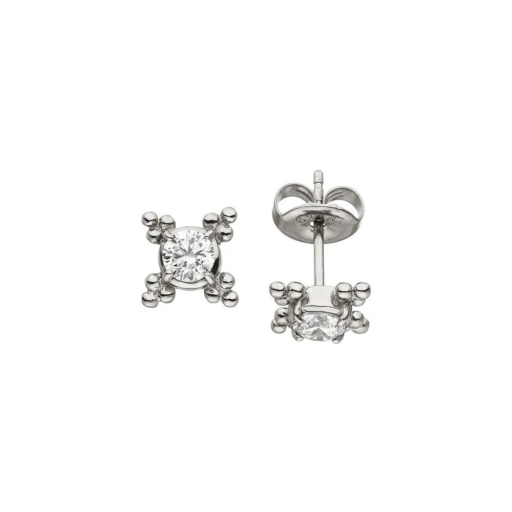 Ohrstecker Edelstahl 2 Zirkonia Ohrringe