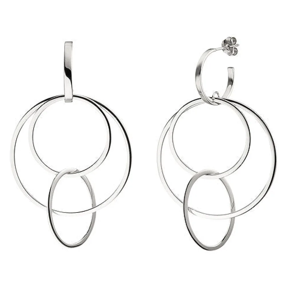 Halbcreolen 925 Sterling Silber Ohrringe Creolen Silberohrringe