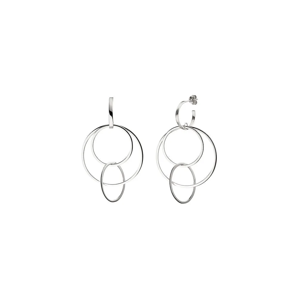 Halbcreolen 925 Sterling Silber Ohrringe Creolen Silberohrringe