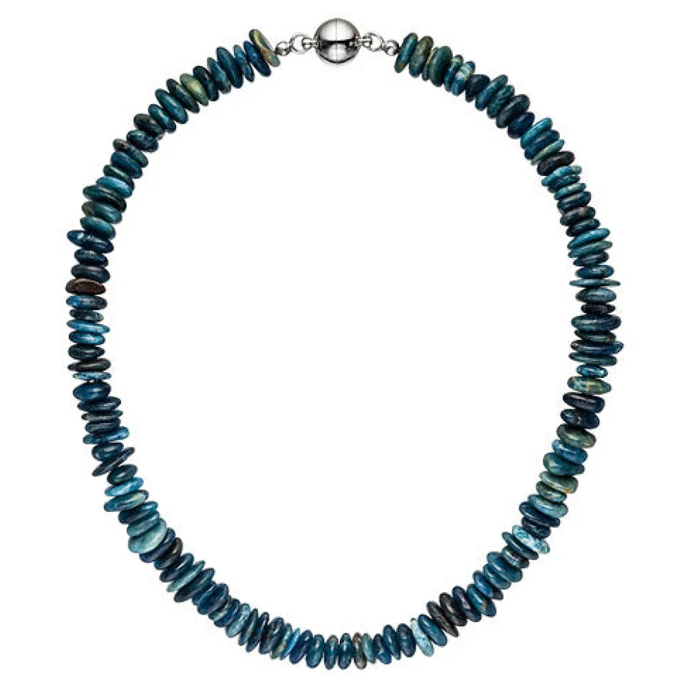 Halskette Kette Apatit 45 cm Apatitkette Steinkette Edelsteinkette