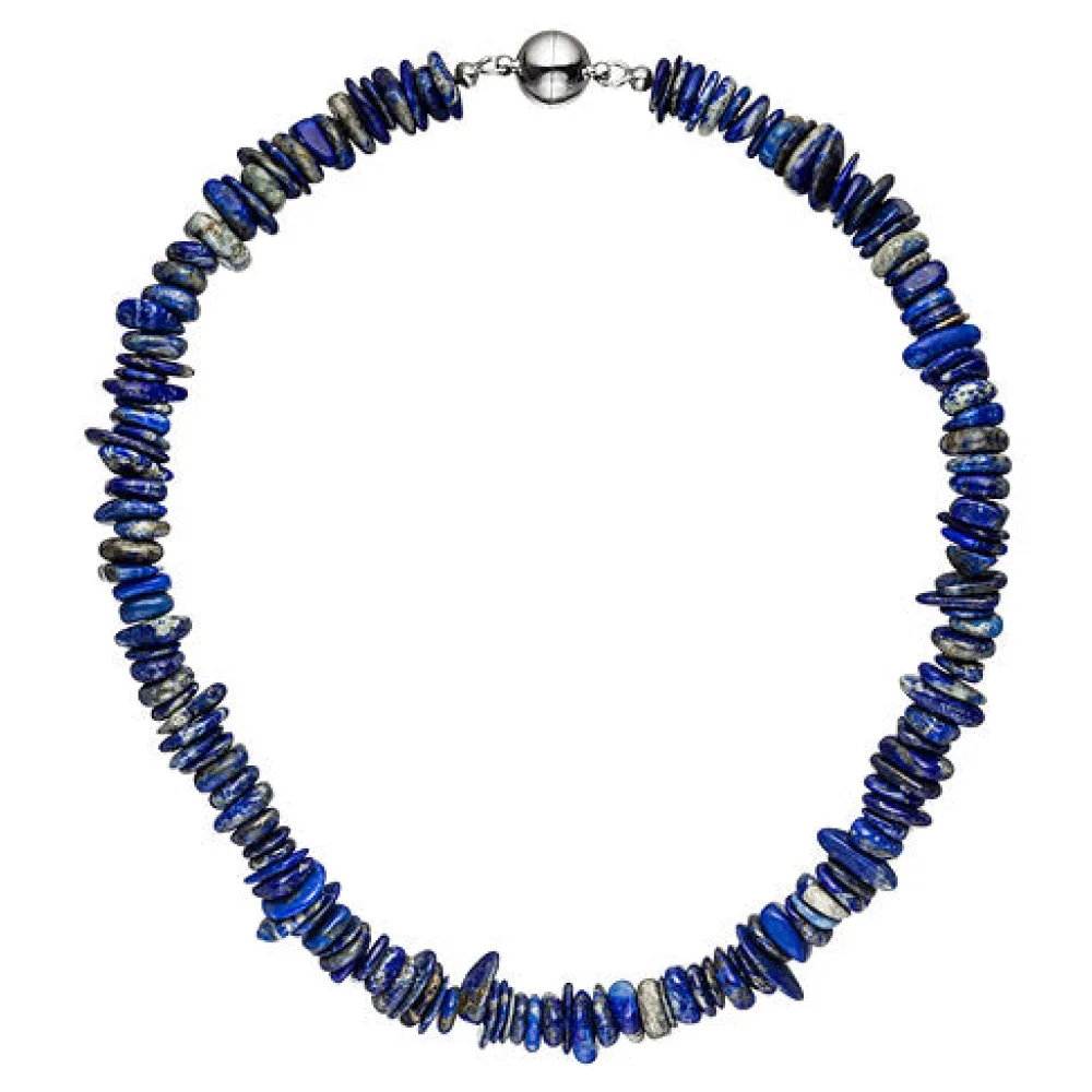 Halskette Kette Lapislazuli 44 cm Lapislazulikette Steinkette Edelsteinkette