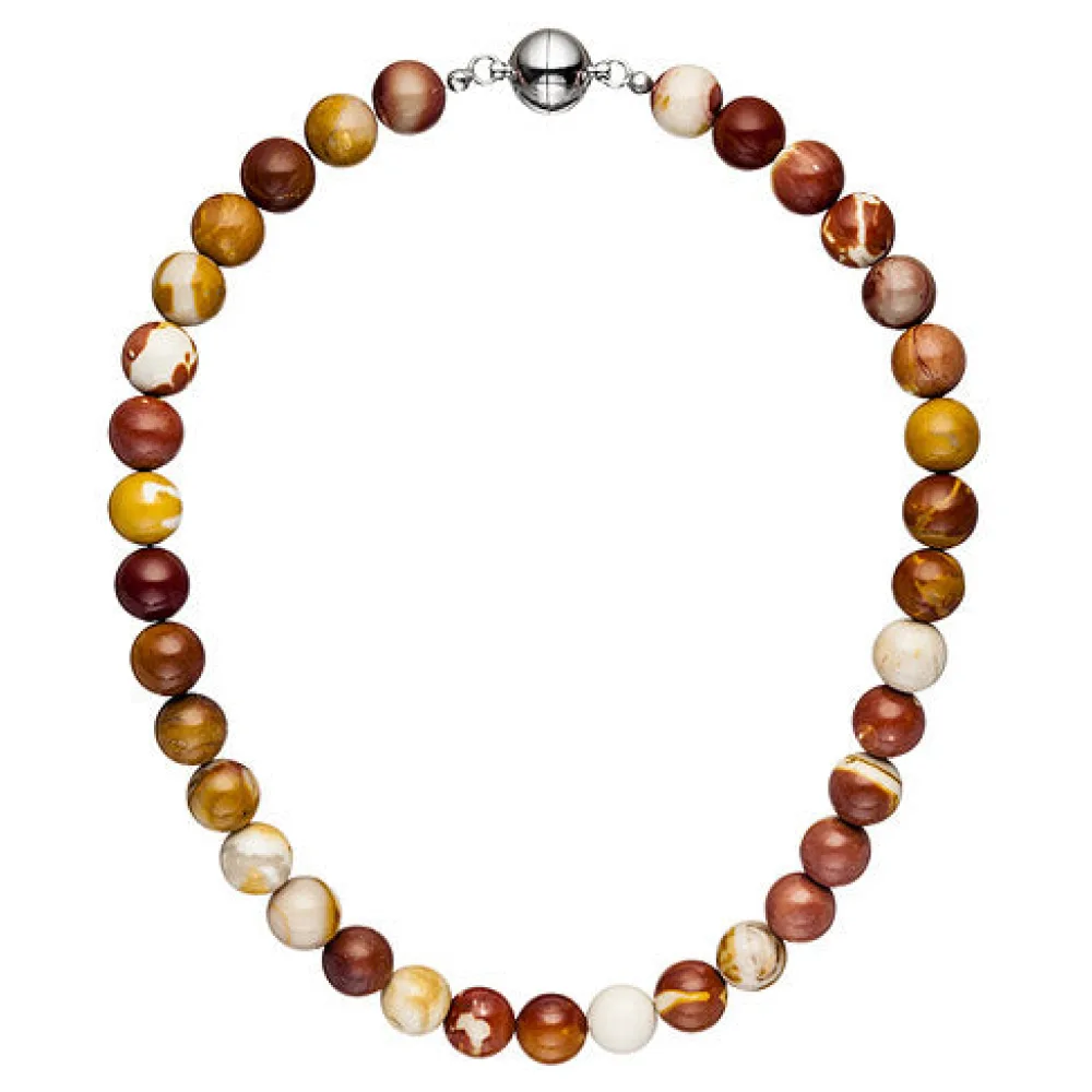 Halskette Kette Mookait 45 cm Mookaitkette Steinkette Edelsteinkette