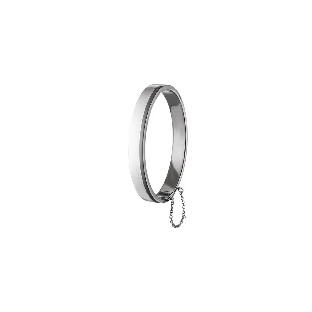 Herren Armreif Armband 925 Sterling Silber Herrenarmreif mit Sicherheitskette