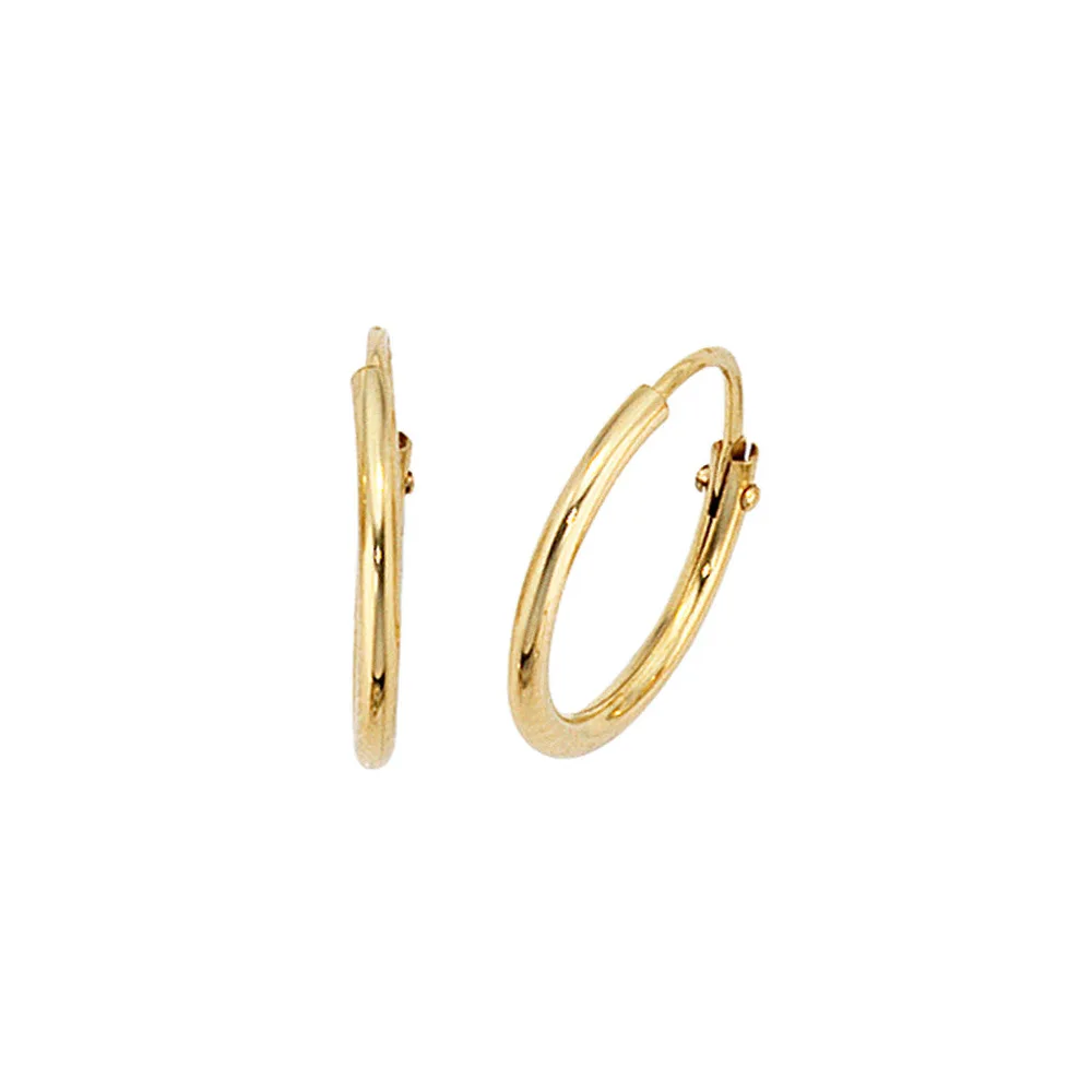Creolen rund 333 Gold Gelbgold Ohrringe Goldohrringe Goldcreolen