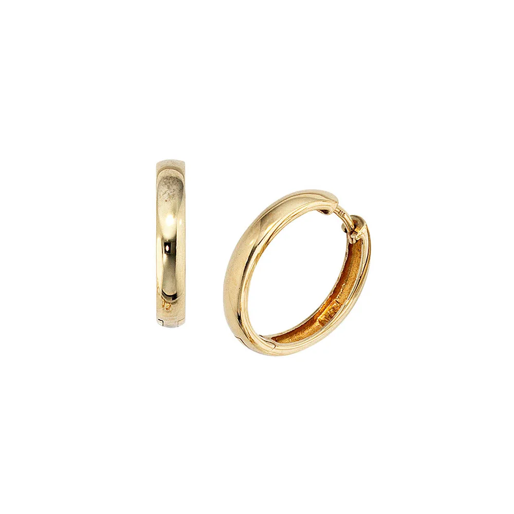 Creolen rund 333 Gold Gelbgold Ohrringe Goldohrringe Goldcreolen