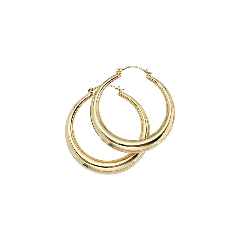 Creolen rund 333 Gold Gelbgold Ohrringe Goldohrringe Goldcreolen