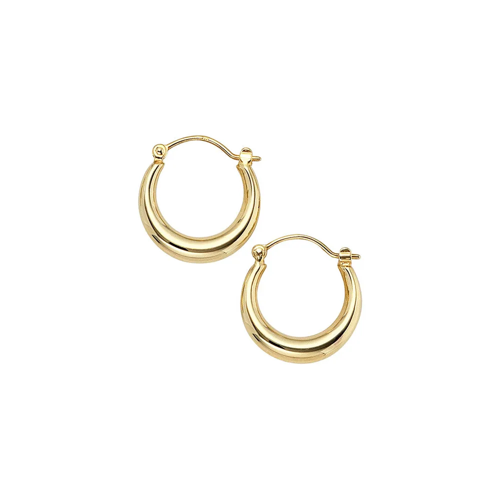 Creolen rund 333 Gold Gelbgold Ohrringe Goldohrringe Goldcreolen