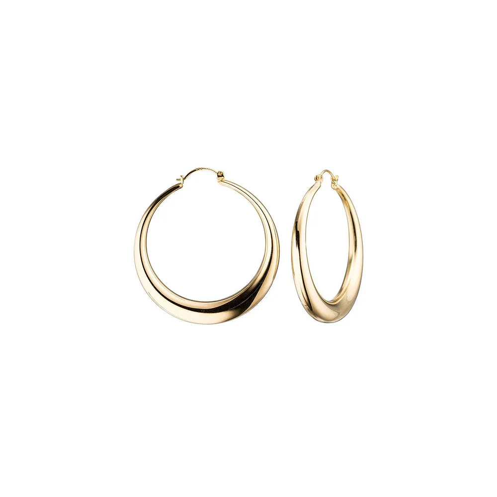 Creolen rund 333 Gold Gelbgold Ohrringe Goldohrringe Goldcreolen