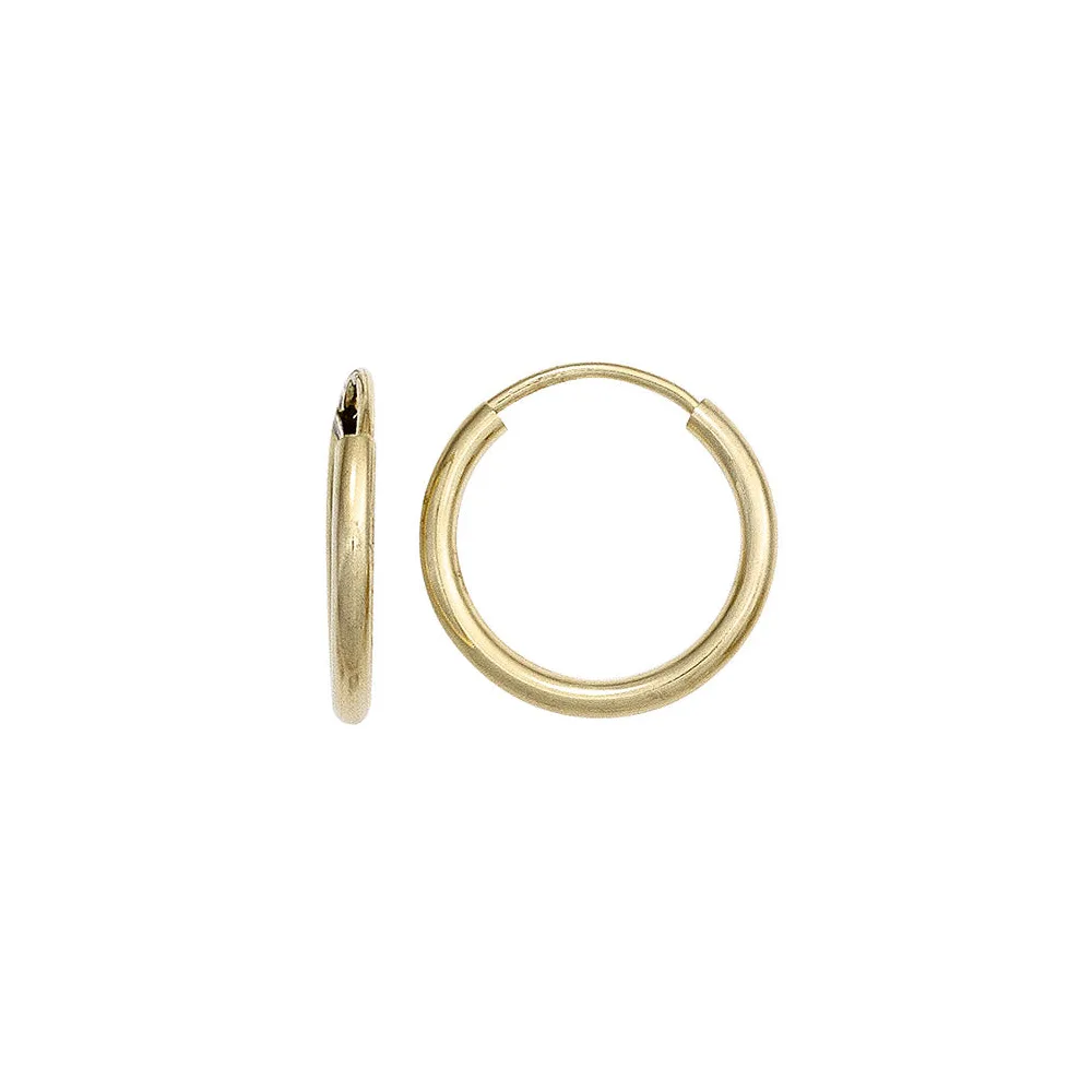 Creolen rund 585 Gold Gelbgold Ohrringe Goldohrringe Goldcreolen