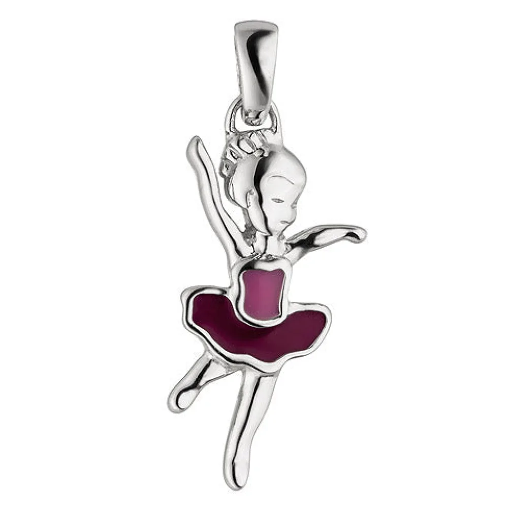 Kinder Anhänger Ballerina 925 Sterling Silber Silberanhänger Kinderanhänger