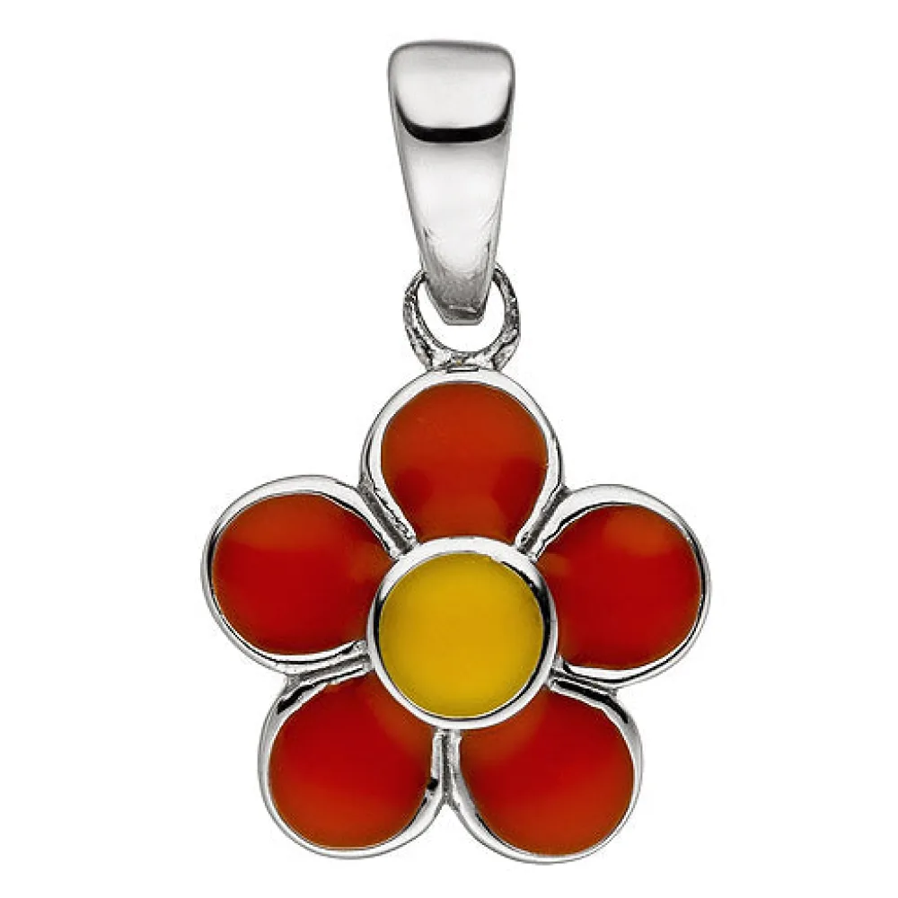Kinder Anhänger Blume 925 Sterling Silber Silberanhänger Kinderanhänger