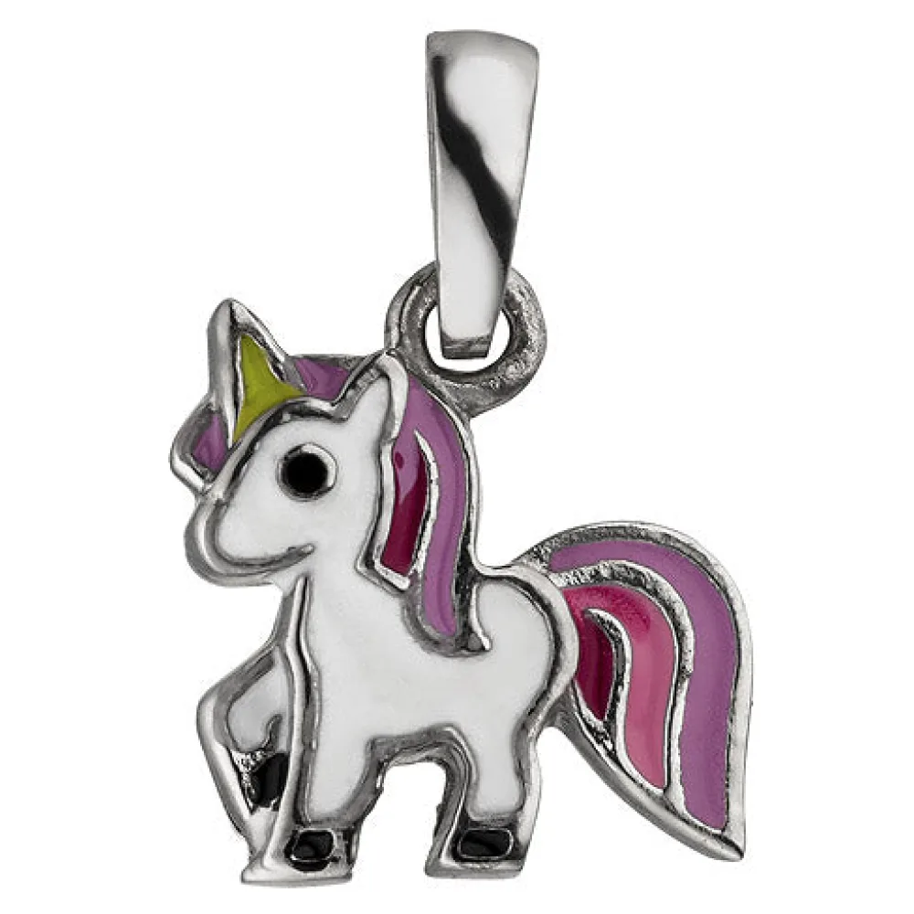 Kinder Anhänger Einhorn 925 Sterling Silber Silberanhänger