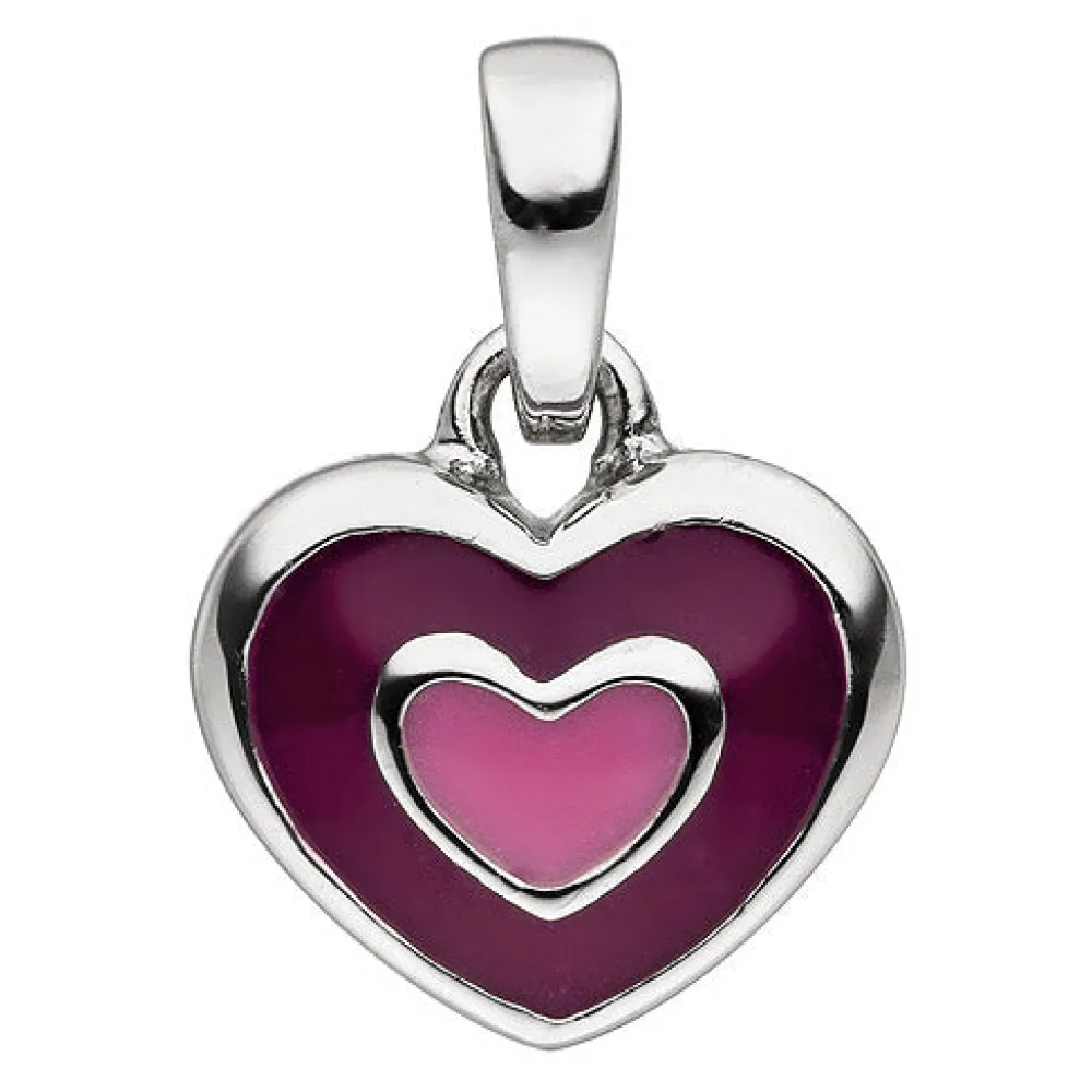 Kinder Anhänger Herz 925 Sterling Silber Herzanhänger Kinderanhänger