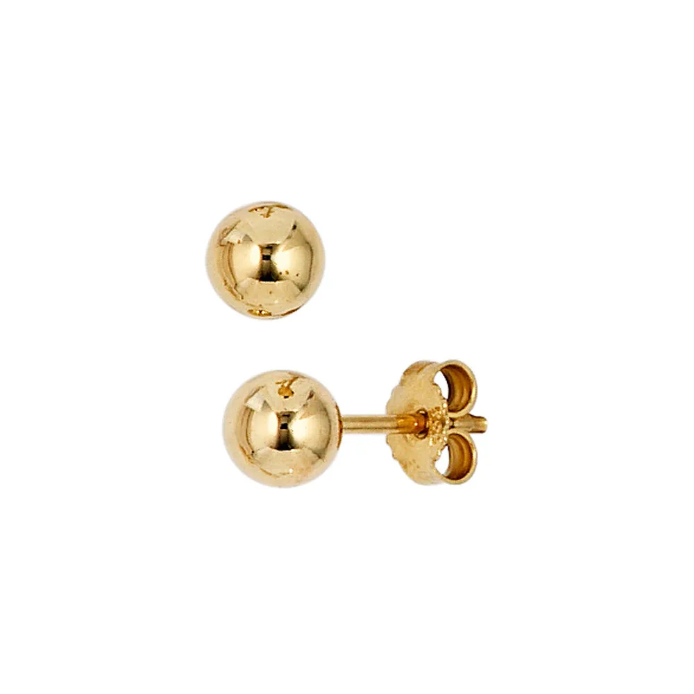 Ohrstecker Kugel 333 Gold Gelbgold Ohrringe Kugelohrstecker Durchmesser 5 mm