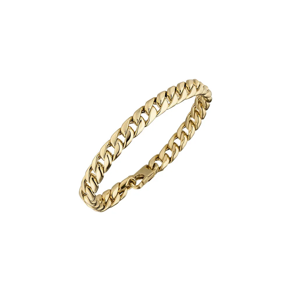 Panzerarmband 585 Gold Gelbgold 21 cm Armband Goldarmband
